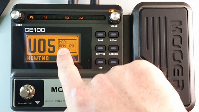 #017 How To Switch Expression Pedal Between Volume/Effect MOOER GE100