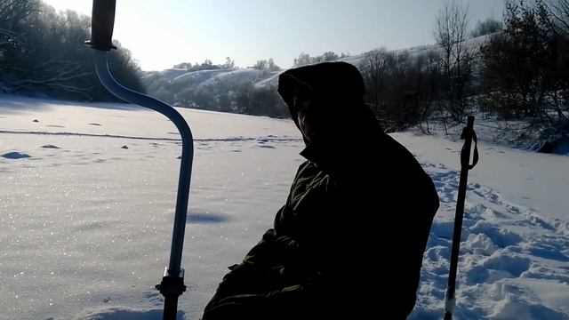 Зимняя рыбалка 2016 в Липецкой обл.река Дон, для раздела видео от друзей(Дневник рыболова) смотреть онлайн
