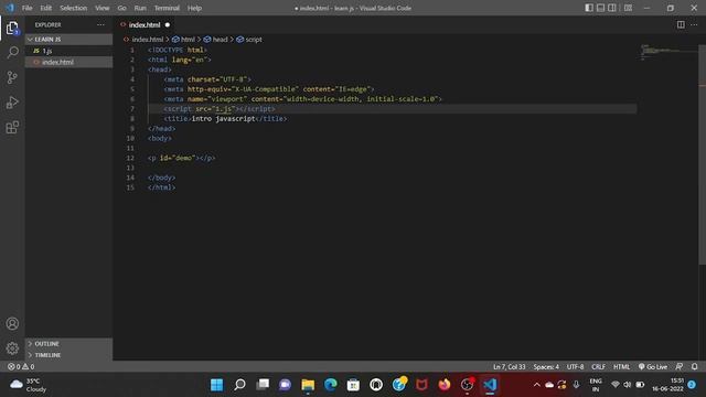 How to Add javascript file and css file in HTML смотреть онлайн