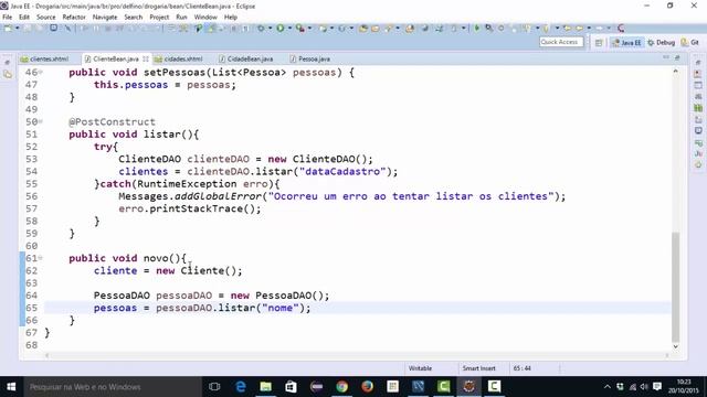[Programação Web com Java] 211 - ClienteBean - Novo смотреть онлайн