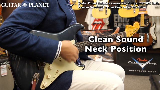 【SOLD】Guitar Planet Exclusive Custom22F STRAT JRN Relic Reverse Head -Aged Dark Lake Placid Blue- смотреть онлайн