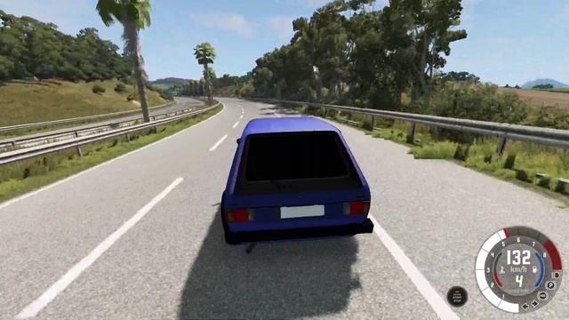 BeamNG.drive - Volkswagen Golf Mk1 1974 - Car Show Test Drive Crash . 4K 60fps. смотреть онлайн