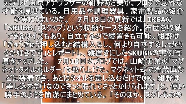 紺野あさ美、ブログでの商品紹介がうますぎるのはナゼ！？ смотреть онлайн