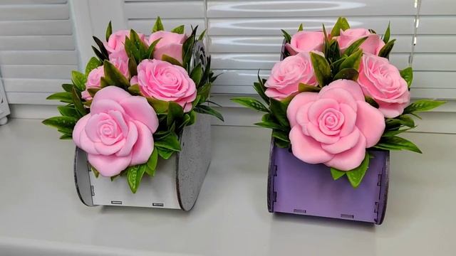 Букет из мыла "розовый дым" смотреть онлайн