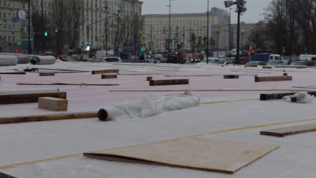 Монтаж новогодних декораций на улицах ЗАО смотреть онлайн