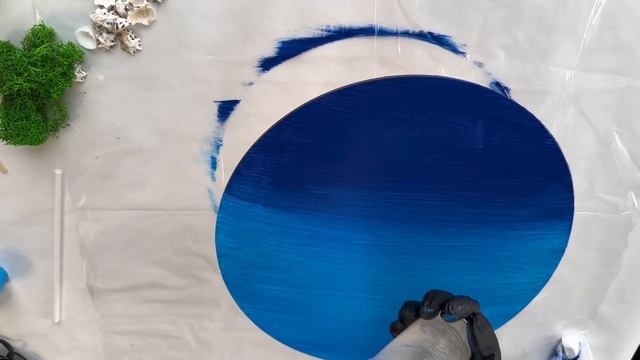 Мастер-класс по созданию моря эпоксидной смолой. Техника Resinart.