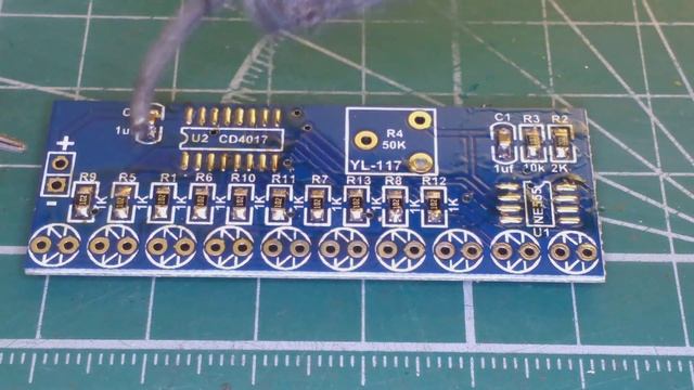 NE555+CD4017 сборка DIY KIT бегущие огни смотреть онлайн