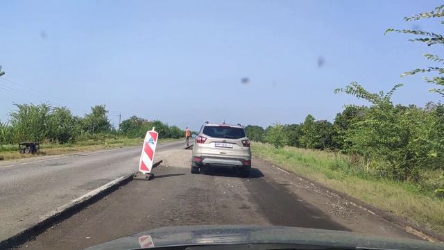 Ремонт дороги Мелитополь Херсон 9 августа 2021 Состояние дороги Украина смотреть онлайн