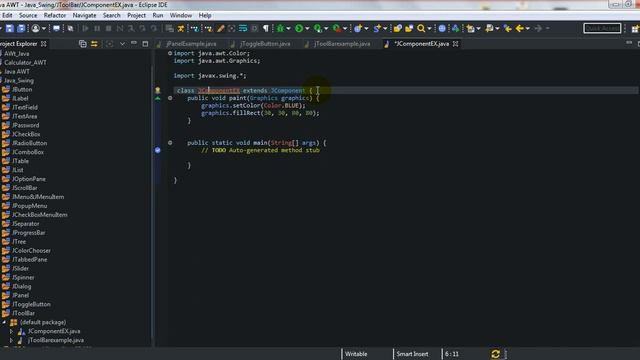 29. JComponent Java Swing Tutorial without voice смотреть онлайн