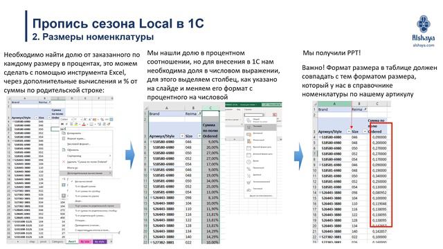 Пропись сезона Local в 1С смотреть онлайн