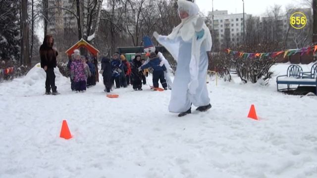 Спортивный праздник ЗИМНИЕ ЗАБАВЫ #школа656 смотреть онлайн