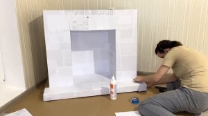 КАМИН ИЗ КАРТОННЫХ КОРОБОК СВОИМИ РУКАМИ. НОВОГОДНИЙ ДЕКОР 2020.