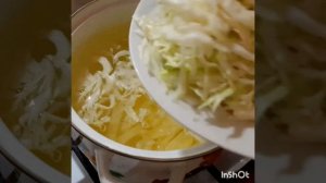 щи из свежей капусты с сушеными грибами