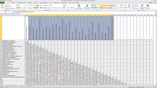 2. Линейная корреляция в Excel смотреть онлайн