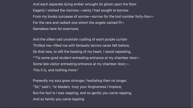 ChatGPT writes a math story as Allan Poe смотреть онлайн