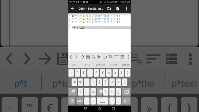 How To Use Simple Interest Method In Python in Android devices using Qpython 3L Application смотреть онлайн