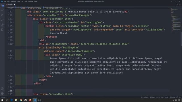 Tutorial Bootstrap 5 : Accordion | Membuat Accordion Collapse смотреть онлайн
