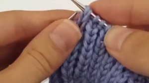 Убавки в полупатентной резинке