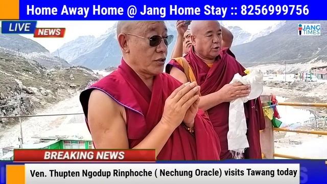 KUTEN NECHUNGLA @dalailama 'S PERSONAL ORACLE VISITS TAWANG!! смотреть онлайн