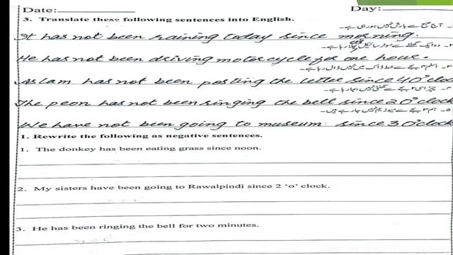 Grade Seven, English, W B, Present Perfect Continuous Tense смотреть онлайн