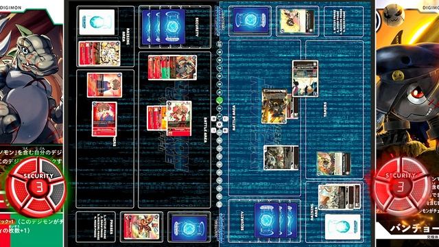 MasterTyrannomon VS BanchoMamemon!! | Digimon Card Game: New Hero Exhibition Match (BT-08) смотреть онлайн