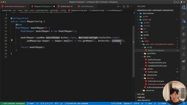 【マイクロサービス開発】Spring Boot - モデルマッパーの追加 #6 смотреть онлайн