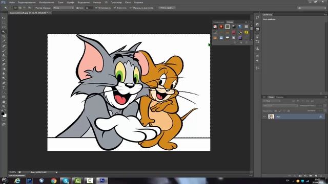 Как удалить белый фон с картинки в программе Photoshop CS6 смотреть онлайн