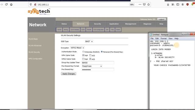Wifi password change SYROTECH , in Hindi explanation. #URL 192.168.1.1 If do please subscribe ? смотреть онлайн