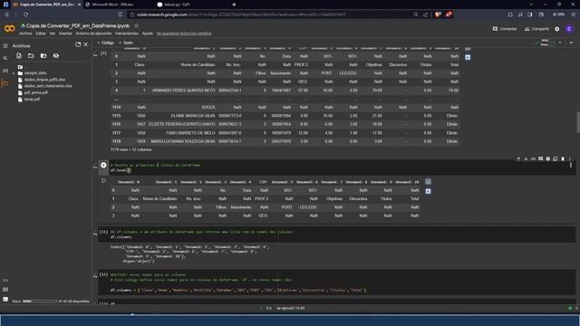 Como converter PDF a Excel, com Python e fazer tratamento dos dados смотреть онлайн