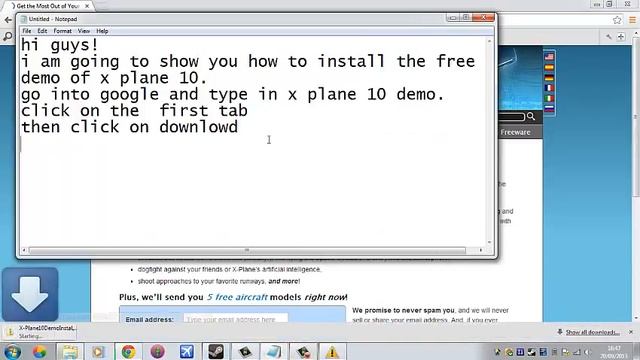 how to install a free demo of x plane 10. смотреть онлайн