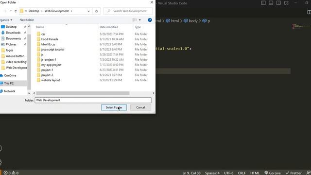 Visual Studio Code Live server Error open a folder or workspace смотреть онлайн
