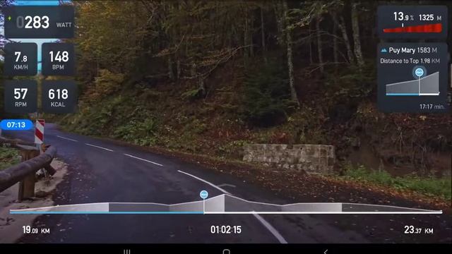 Tacx Ride - Tacx Neo 2T - Cantal Puy Mary Salers смотреть онлайн