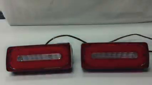 Mercedes W463 G Wagen Wagon LED Rear Lamps with Sweeping indicators смотреть онлайн