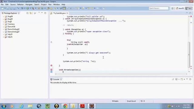 Java Exception Handling / Exception Hierarchy / Java Interview Question смотреть онлайн