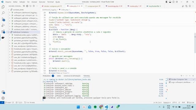 Sistema de Logging em PHP com RabbitMQ смотреть онлайн