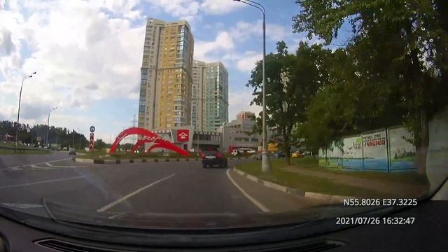 Driving In Moscow Agglomeration: Крылатское - Красногорск 26/07/2021 (timelapse 4x)