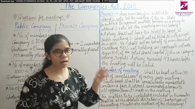 Quorum, Proxy, & Minutes of Meeting, Delhi University, B.Com, UGC-NET Commerce PGT-Commerce IGNOU смотреть онлайн
