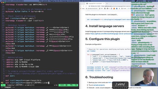 Ep.7 – Digging into the language server protocol, cds-lsp and Vim смотреть онлайн