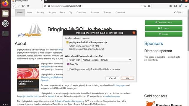 Как установить phpMyAdmin в Ubuntu 20.04 смотреть онлайн