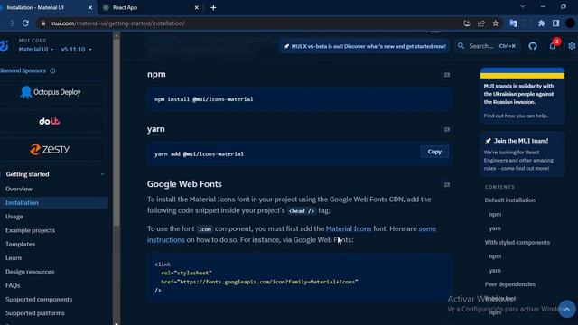 Instalar Material UI en React js смотреть онлайн