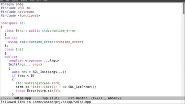 C++ Wrapper for SDL2 смотреть онлайн