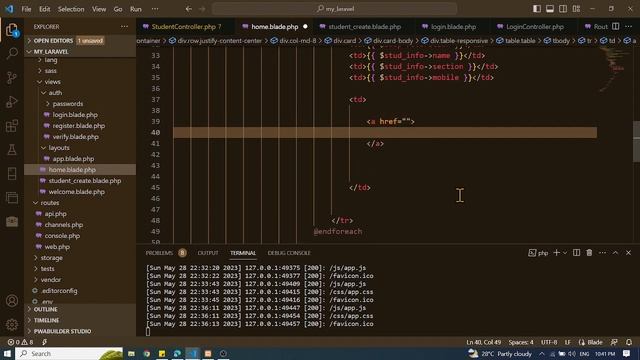 LARAVEL Step by step: Software Installation Setup, Login Authentication and CRUD - part 3 смотреть онлайн