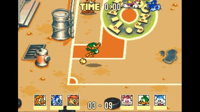 Sega Mega Drive 2 (Smd) 16-bit Tiny Toon Adventures Acme All Stars Мультик-Заставка