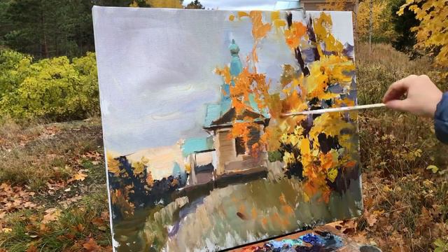 Осенний пленэр на Валааме. Autumn pleinair .Valaam. смотреть онлайн