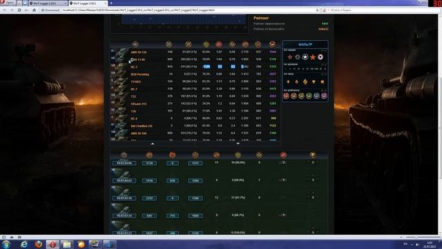wot logger детальная статистика смотреть онлайн