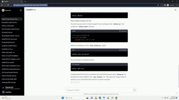 python setup py develop pip install