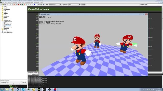 3D Skeletal animation for GameMaker Studio | GM Marketplace смотреть онлайн