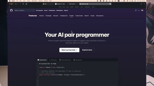 Это круче Чат GPT! OpenAi Playground / GitHub Copilot смотреть онлайн