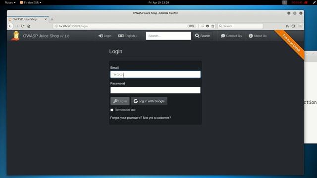 OWASP Juice Shop Solution for Login Admin. Log in with the administrator's user account смотреть онлайн