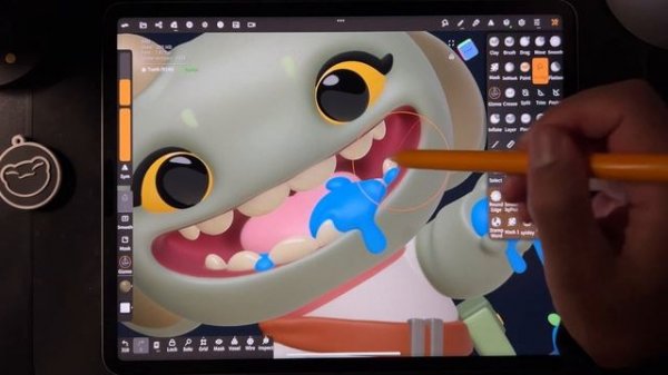 Exporting Nomad Sculpt Model to Blender!